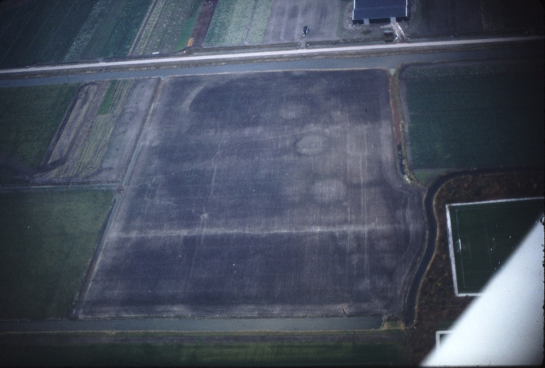 luchtfoto met duidelijke kringsporen